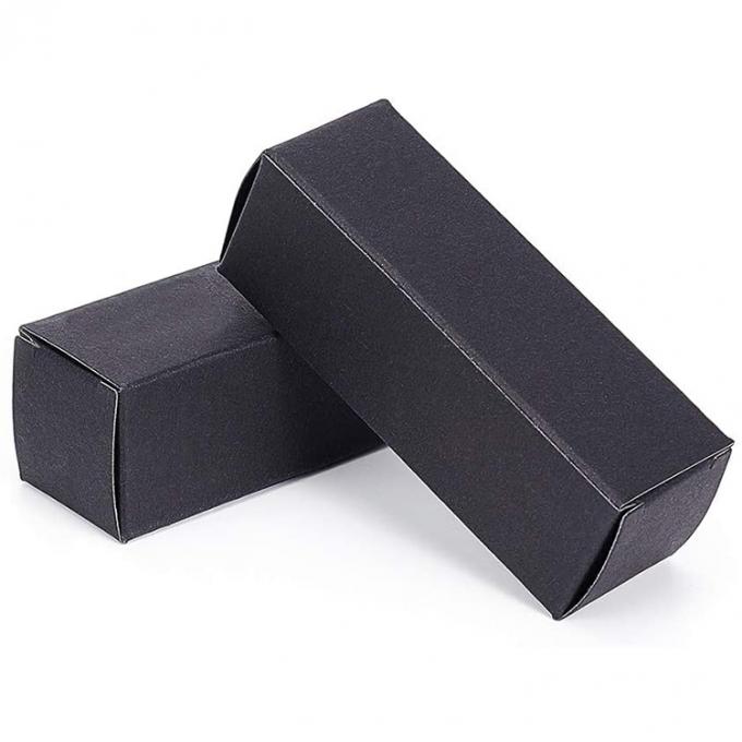 Cosméticos em branco preto personalizados Batom Brilhante embalagem Caixas de papel para tubo de batom 4
