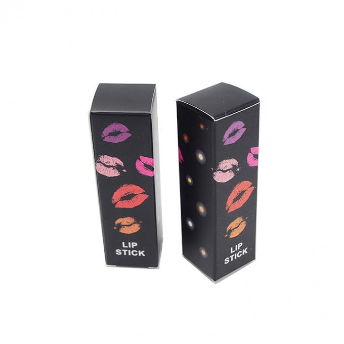Full Colors Custom Design Cartão Cartão Líquido Cosmético Lips Gloss Batom Caixa de embalagem de papel 2