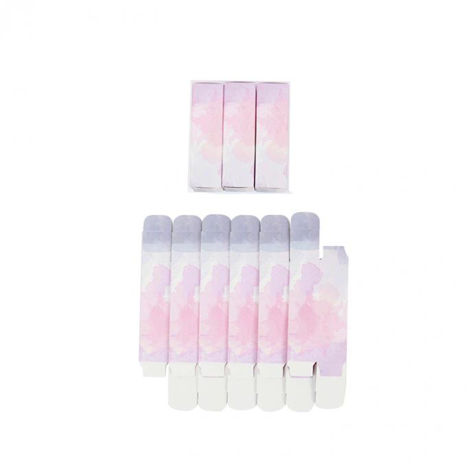 Logotipo personalizado Impresso Tub End Kraft Caixa de papel para cosméticos batom Lip Gloss embalagem 6