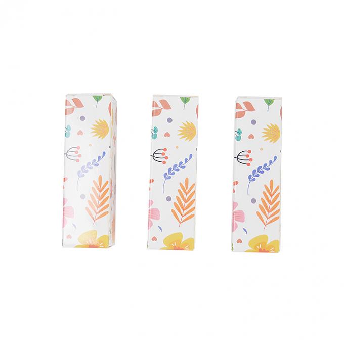 Logotipo personalizado Impresso Tub End Kraft Caixa de papel para cosméticos batom Lip Gloss embalagem 8