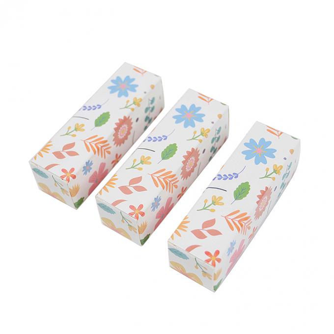Logotipo personalizado Impresso Tub End Kraft Caixa de papel para cosméticos batom Lip Gloss embalagem 9