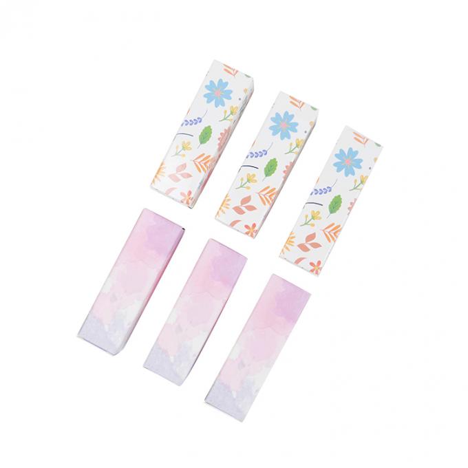 Logotipo personalizado Impresso Tub End Kraft Caixa de papel para cosméticos batom Lip Gloss embalagem 11