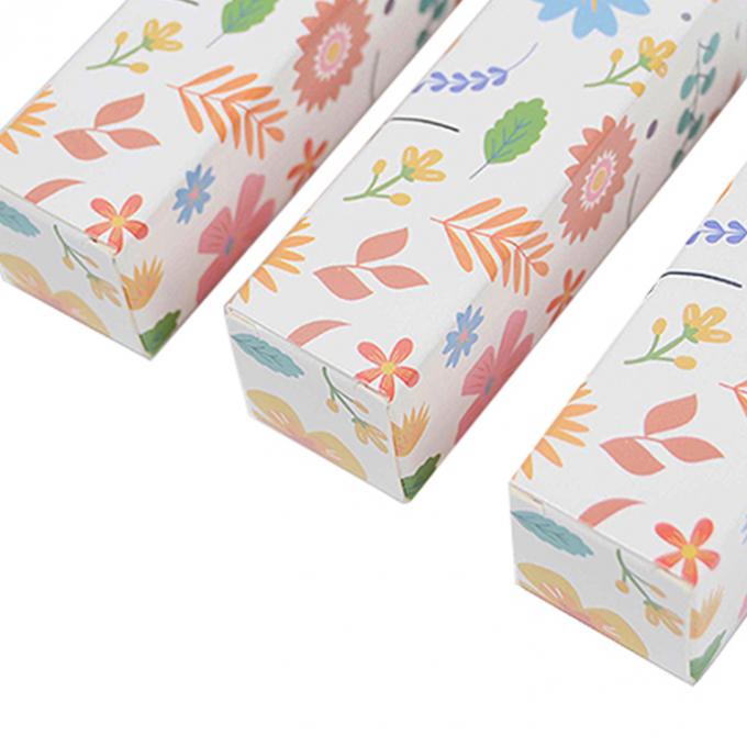 Logotipo personalizado Impresso Tub End Kraft Caixa de papel para cosméticos batom Lip Gloss embalagem 10