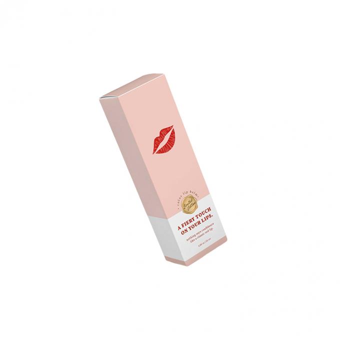 Tamanho personalizado Aceitação de batom, brilho labial Caixa de papel para embalagens cosméticas ecológicas 10