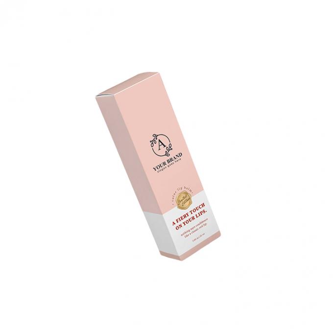 Tamanho personalizado Aceitação de batom, brilho labial Caixa de papel para embalagens cosméticas ecológicas 12