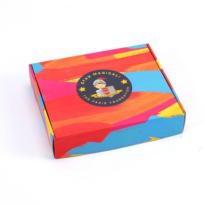 Logotipo personalizado Embalagem de correio em papel Impressão colorida Caixa de correio de envio corrugado 7