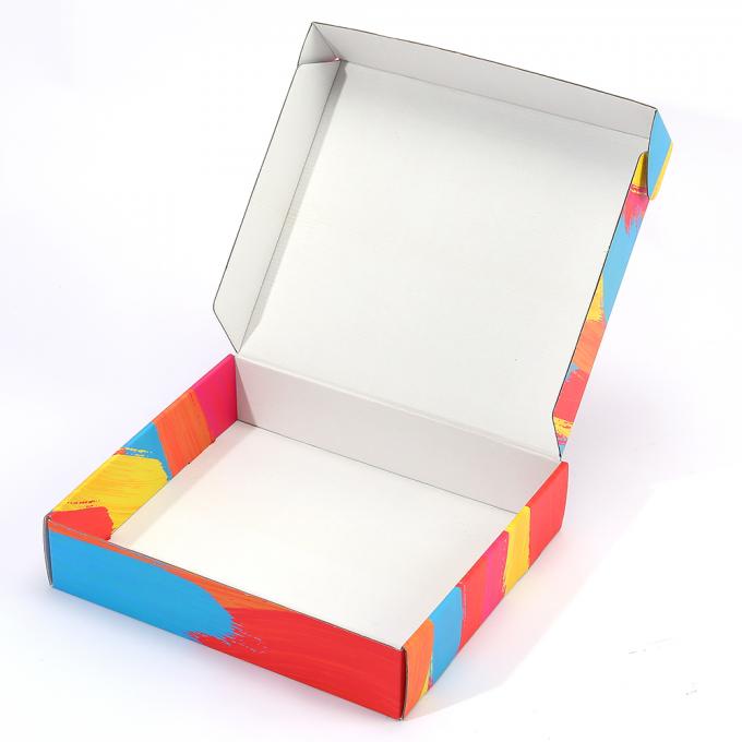 Logotipo personalizado Embalagem de correio em papel Impressão colorida Caixa de correio de envio corrugado 6