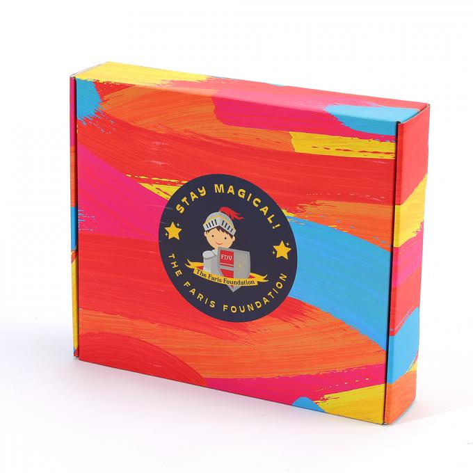 Logotipo personalizado Embalagem de correio em papel Impressão colorida Caixa de correio de envio corrugado 8