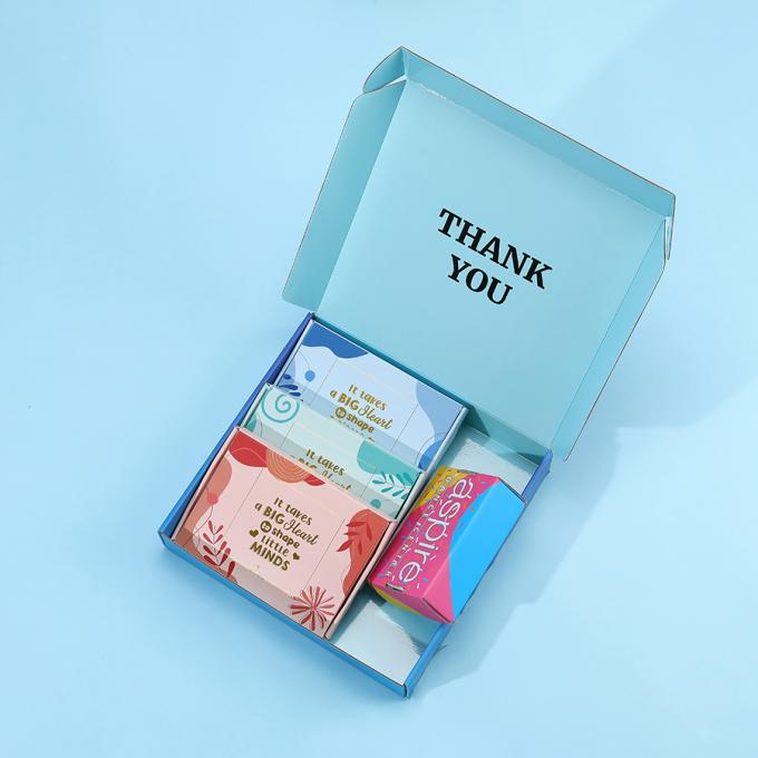 CMYK Papel personalizado embalagem maquiagem caixa de correio cartão cartão cartão corrugado caixas de envio cosméticos com logotipo 9