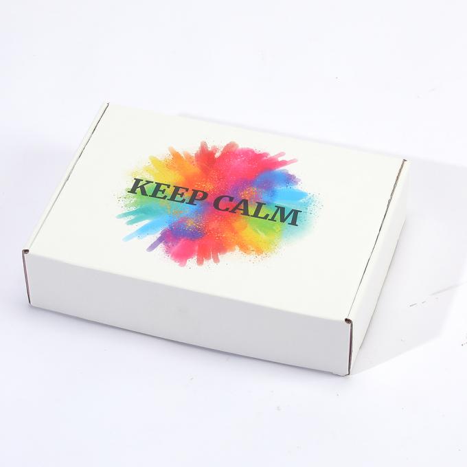 Caixa de Envio de Sapatos Personalizada Caixa de Envio de Correios Branca Flata Com Logotipo para Solução de Embalagem 7