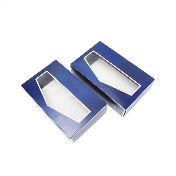 Calcetins para homens impressos Roupas íntimas Embalagem Caixa-presente com janela transparente CMYK Cor Pantone 2