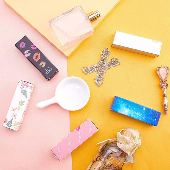 Logotipo Logotipo personalizado Caixas de batom Diy Reutilizáveis Gloss de Lábios Caixa de armazenamento de tubos de papel cosmético 6