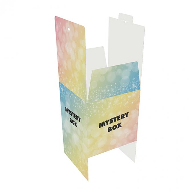 Logotipo personalizado Papel revestido em cores Impressão de surpresa Embalagem de presente Caixa misteriosa dobrável 4