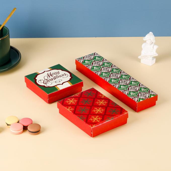 Caixa de presentes de doces de Natal com tampas 1
