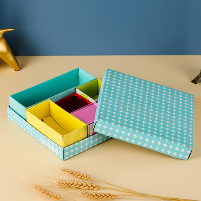 Embalagem de cartão reciclável Caixa de presente com tampa Design personalizado e a granel 2