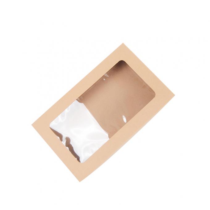 Caixas de cartão de papel ecológico para pastelaria e biscoitos com cartão ondulado para janelas 4