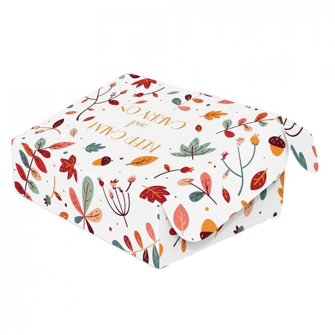 Reciclável Logotipo personalizado Flor roxa Impresso Cartão grande cartão ondulado Caixa de correio para roupas vestido 9
