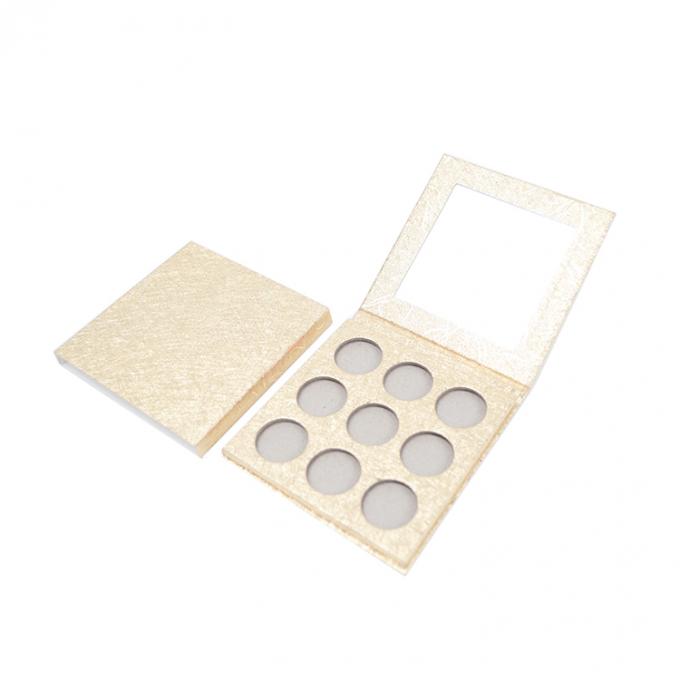 Caixas auto-elegantes 12 cores redondas e vazias Caixa de paleta de sombras para maquiagem profissional 4