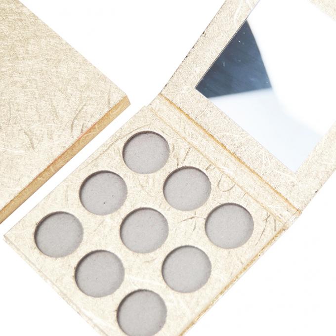 Caixas auto-elegantes 12 cores redondas e vazias Caixa de paleta de sombras para maquiagem profissional 5