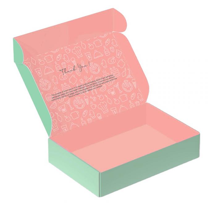 Encomenda personalizada Envio verde embalagem de presente ondulada Caixas de correio para pequenas empresas 9
