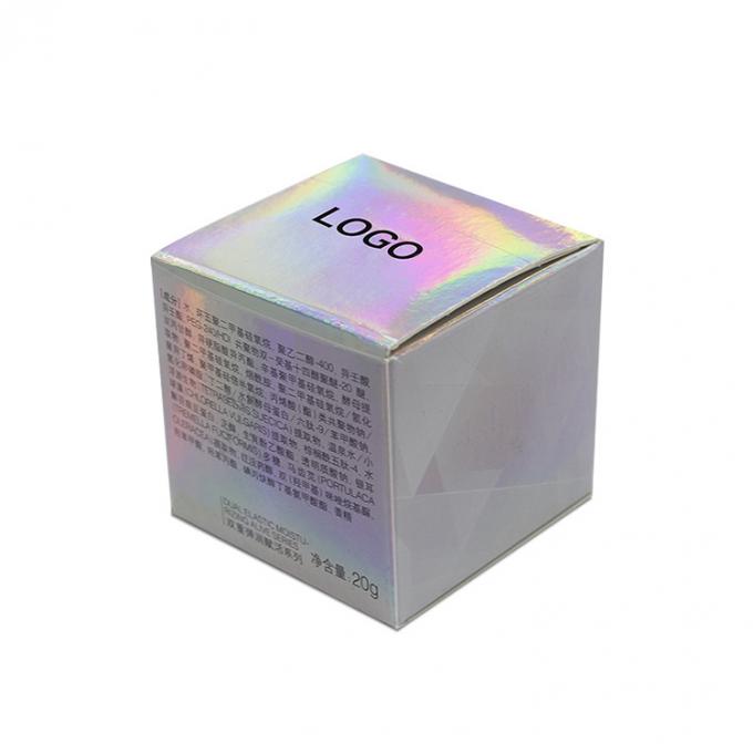 Papel vazio não tóxico para cuidados com a pele, creme facial Caixa de embalagem CMYK Impressão a cores Pantone 7