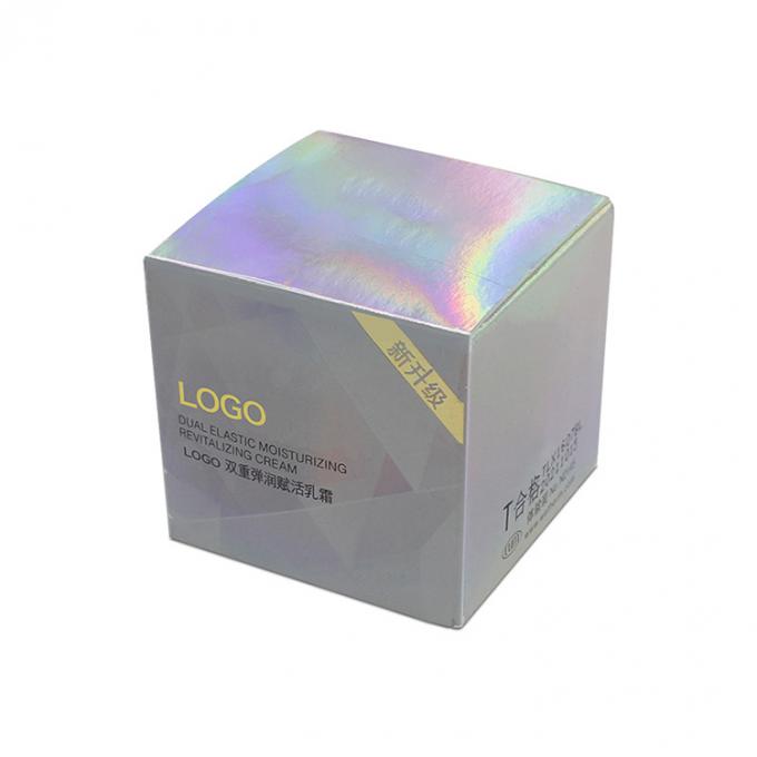 Papel vazio não tóxico para cuidados com a pele, creme facial Caixa de embalagem CMYK Impressão a cores Pantone 10