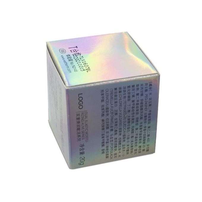 Papel vazio não tóxico para cuidados com a pele, creme facial Caixa de embalagem CMYK Impressão a cores Pantone 9