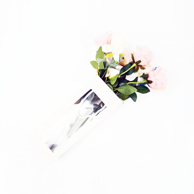 Logotipo personalizado Boteco de presente de flores de rosa portátil dentro de uma caixa de embalagem de flores de rosas de caule longo 4