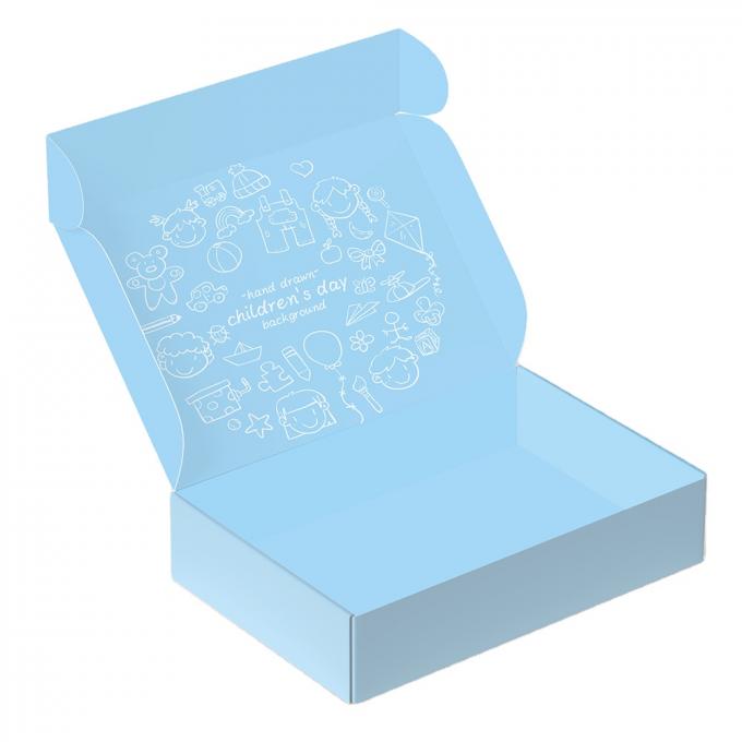 Logotipo personalizado de papelão roupa interior roupa de correio caixa de papel para caixas de correio cosméticos 6