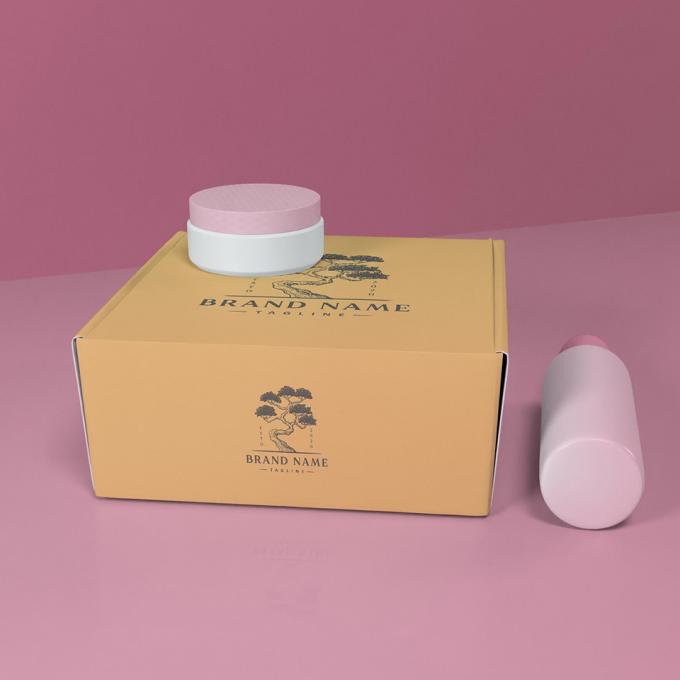 Caixas de embalagem de maquiagem cosmética ecológica Caixas de envio postal de cartão ondulado 12