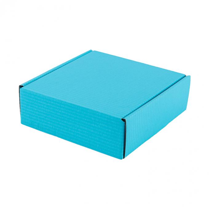 Logotipo personalizado Impresso Folhável Azul Papel de Cartão Espesso Caixas de Envio para Roupas Sapatos 10