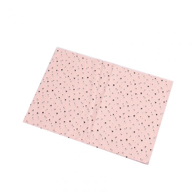 Impressão digital Logotipo impresso sob encomenda Papel de tecido de presente rosa para embalagem de roupas 5