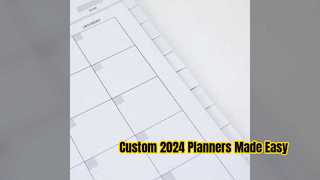 Cadernos de planejamento semanal personalizados para 2024