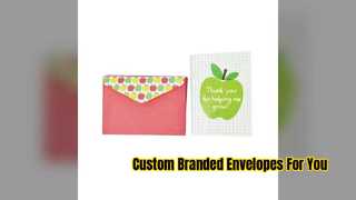 Envelopes de presente cinza impressos personalizados para sua marca