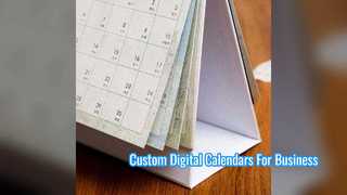 Calendário digital personalizado para marca de escritório