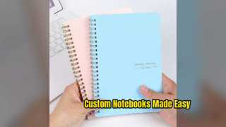 Impressão personalizada de caderno espiral para sua marca