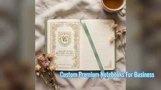 Cadernos de capa dura premium personalizados para o seu negócio