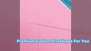 Envelopes de papel Kraft personalizados para convites e cartões