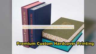 Serviços premium de fabricação de livros de capa dura personalizados