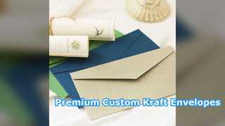 Envelopes de papel Kraft impressos personalizados para embalagens comerciais