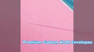Envelopes de papel Kraft personalizados para convites e cartões