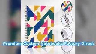 Fabricação de notebook espiral personalizado premium B2B